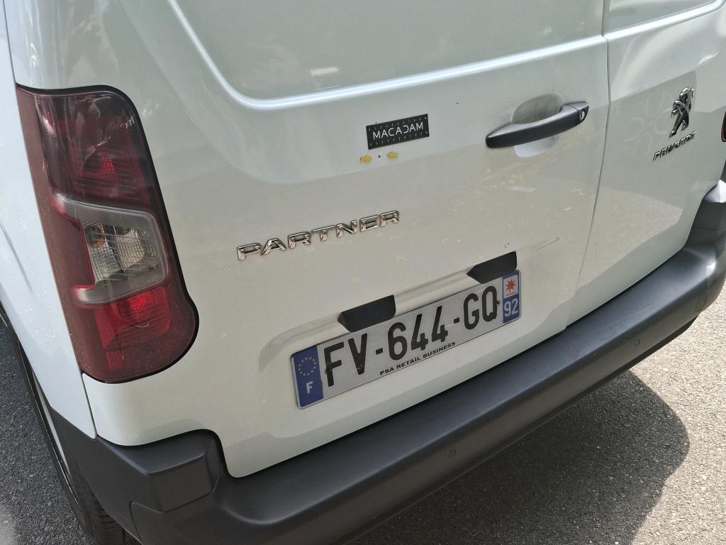 PEUGEOT PEUGEOT PARTNER FGN FOURGON STANDARD 650 KG BLUEHDI 100 S&S BVM5 PREMIUM 2020