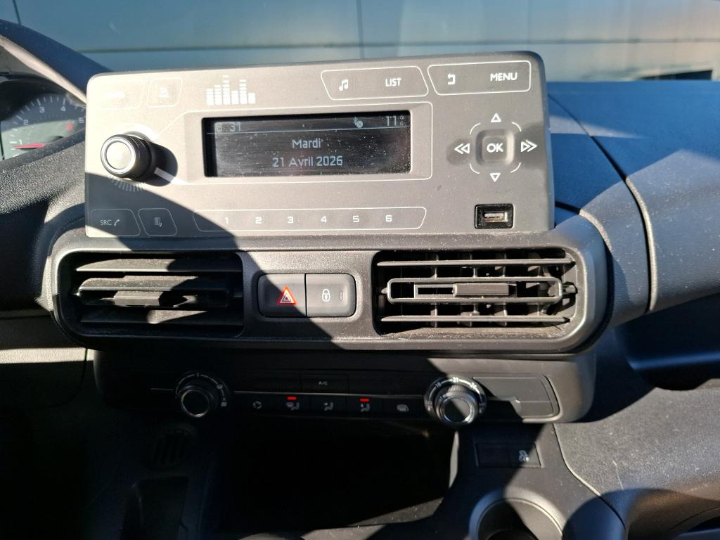 PEUGEOT PEUGEOT PARTNER FGN FOURGON STANDARD 1000 KG BLUEHDI 100 S&S BVM5 PREMIUM 2020